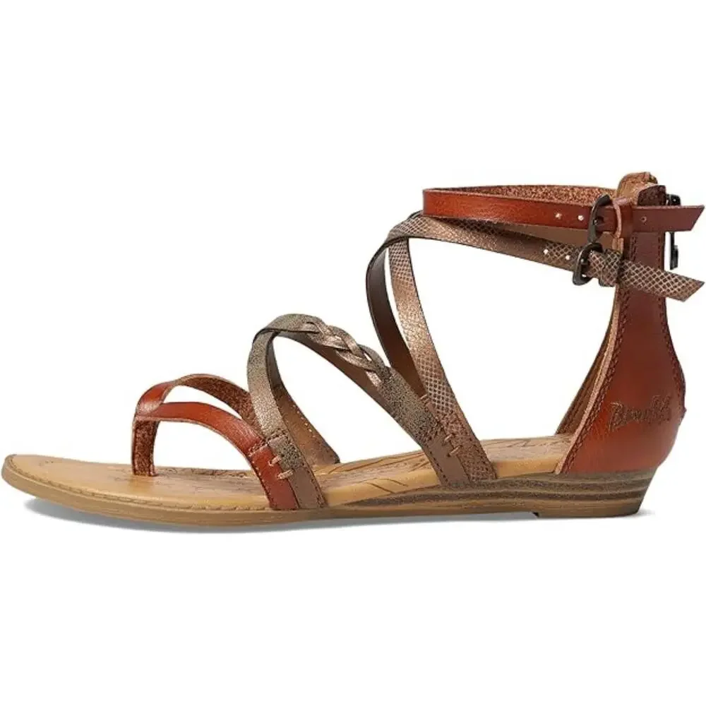 Blowfish Malibu Bungalow Sandals Girl's 5 Multi Faux Leather Ankle Strap ZAP1156